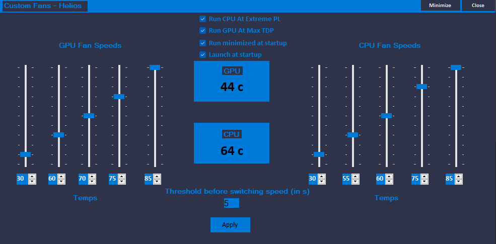 Custom Fans For Acer Helios